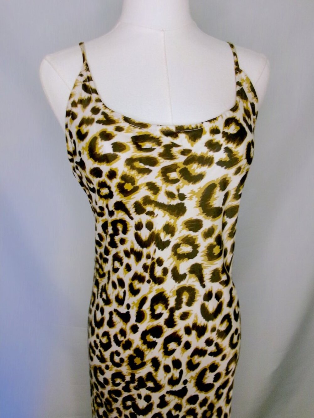 Anthropologie Conditions Apply Leopard Viscose Maxi Dress Medium NWT - Picture 2 of 7